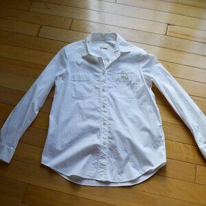 Kate Spade white bridal button-down shirt Size 6 embroidery